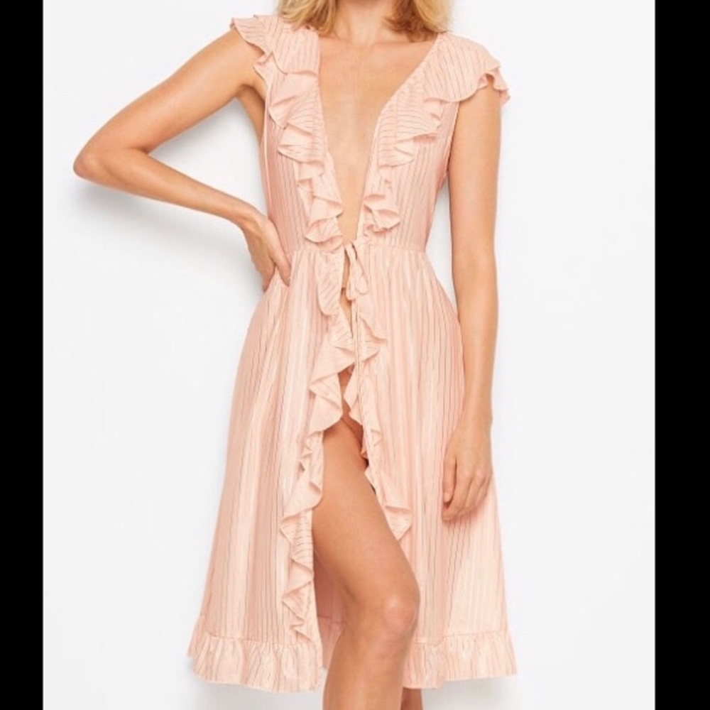 Victoria’s Secret Dream Angels Ruffle kimono pink